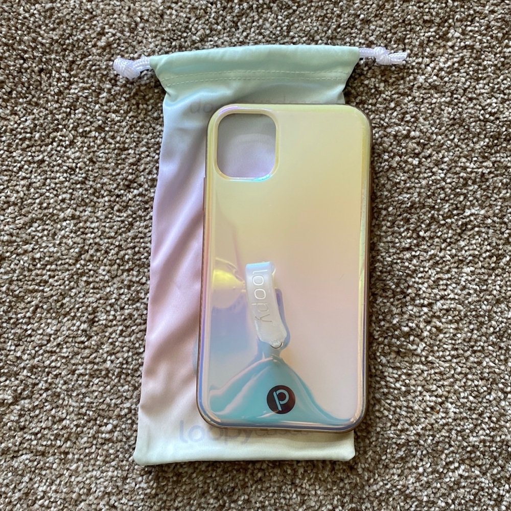 iPhone 11/XR pearl iridescent edition loopy phone case
